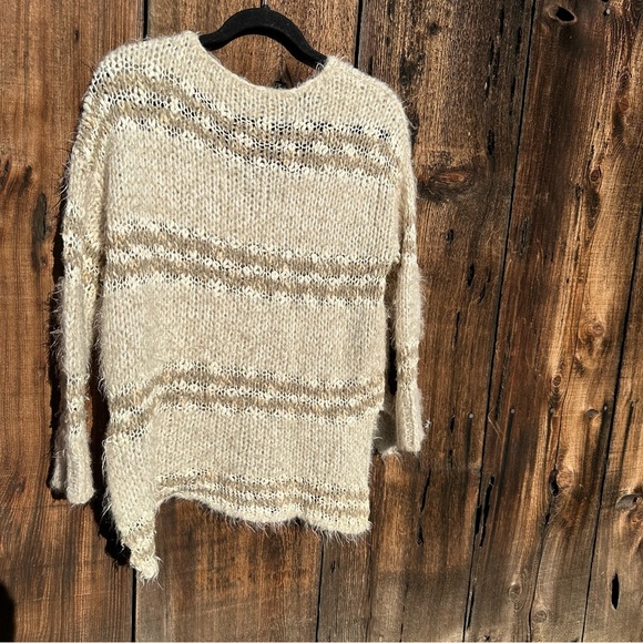 Free People Tan Cream Knit Sweater - Picture 3 of 8